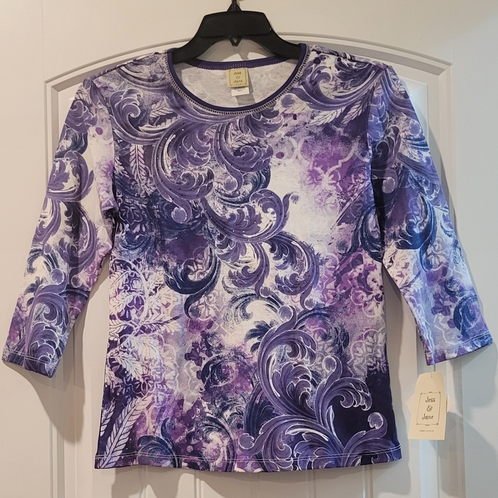 🆕️ Jess & Jane Purple Dream Top Sm